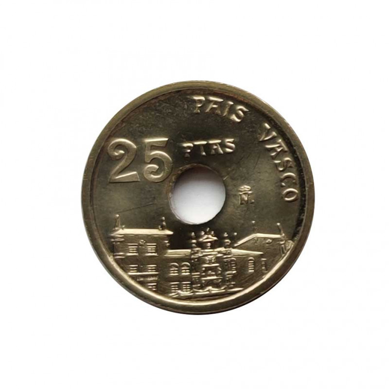 Moneda España 25 Pesetas Año 1993 País Vasco Euskadi Sin Circular | Monedas de colección - Alotcoins