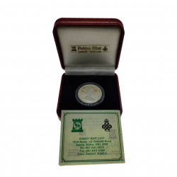 Silver Coin 14 ECU Gibraltar Channel Tunnel Year 1993 Proof + Certificate of authenticity | Numismatics Shop - Alotcoins