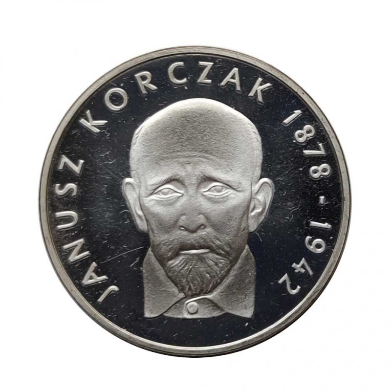 Moneda 100 Zlotys Polonia Janusz Korczak Año 1978 Proof | Monedas de colección - Alotcoins