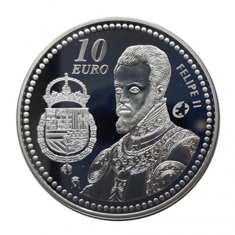 Moneda 10 Euros España Rey Felipe II Año 2009 | Monedas de colección - Alotcoins