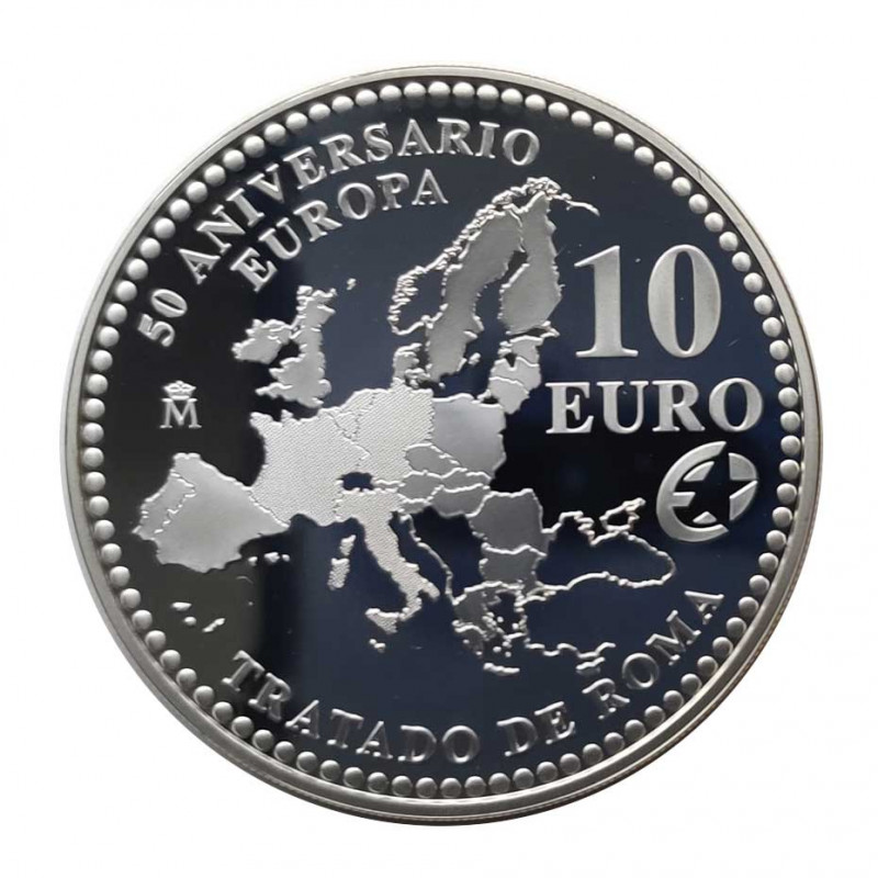 Moneda 10 Euros España Tratado Roma Año 2007 | Monedas de colección - Alotcoins