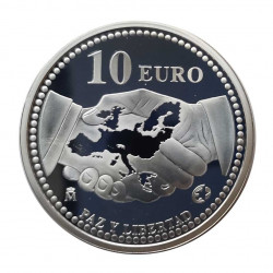 Silver Coin 10 Euros Spain Peace and Liberty Year 2005 | Numismatics Shop - Alotcoins