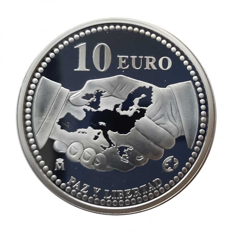 Silbermünze 10 Euro Spanien Frieden und Freiheit Jahr 2005 | Numismatik Store - Alotcoins