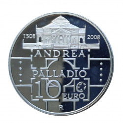 Gedenkmünze 10 Euro Italien Andrea Palladio Jahr 2008 | Numismatik Store - Alotcoins