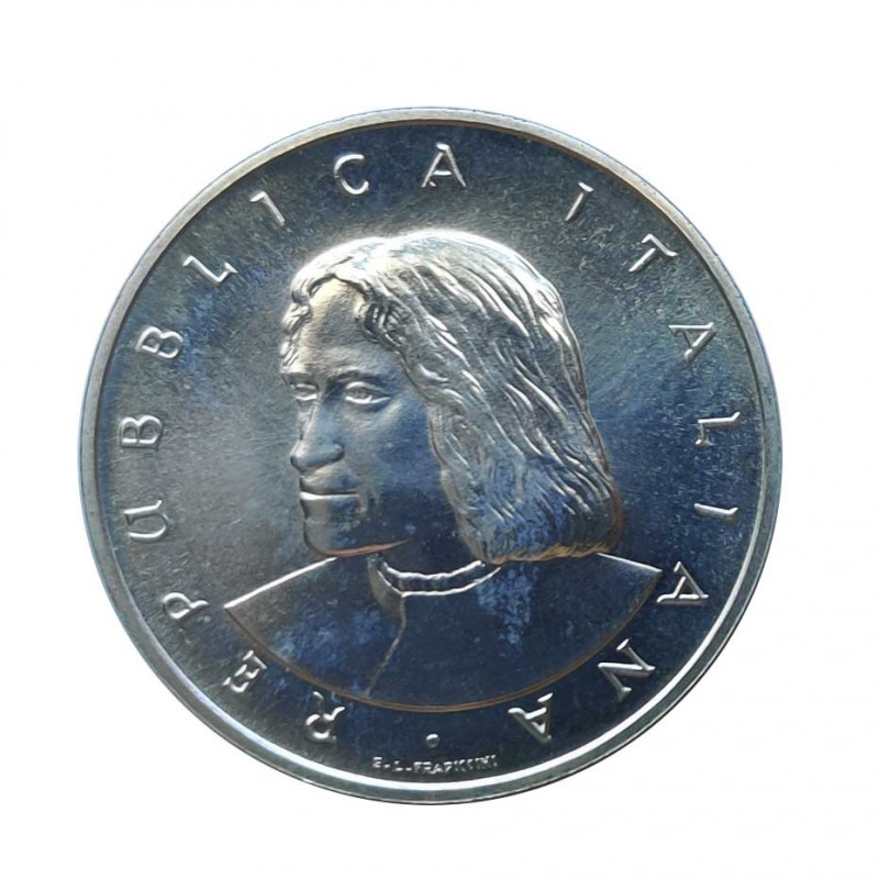 Silver Coin 500 Lire Italy Lorenzo de' Medici Year 1992 | Numismatics Shop - Alotcoins