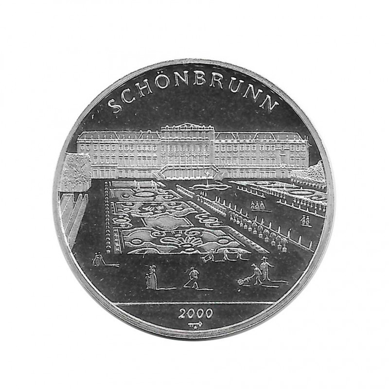 Silver Coin 10 Pesos Cuba Schönbrunn Palace Year 2000 Proof | Numismatics Shop - Alotcoins
