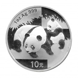 Münze China 10 Yuan Jahr 2008 Silber Panda Welpe und Mutter Proof