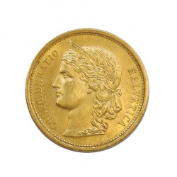 Goldmünze von 20 Franken Schweiz Helvetica Büste 6,45 g Jahr 1883 Gedenkmünze | Sammelmünzen - Alotcoins