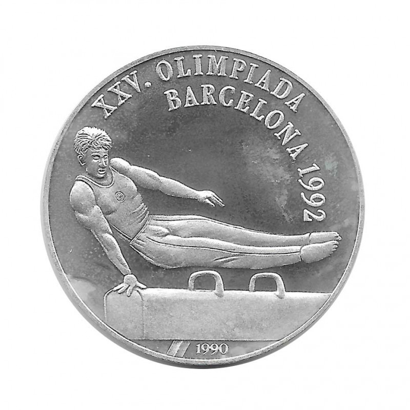 Silver Coin 10 Pesos Cuba Vaulting Horse Barcelona Olympics Year 1990 Proof | Collectible Coins - Alotcoins