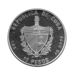 Moneda Plata 10 Pesos Cuba Monasterio El Escorial Año 1991 Proof | Tienda Numismática - Alotcoins