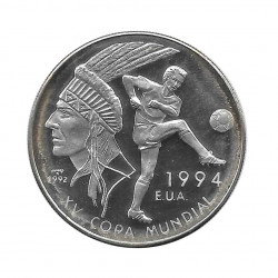 Moneda Plata 10 Pesos Cuba Mundial Fútbol 1994 EEUU Año 1992 Proof | Monedas de colección - Alotcoins