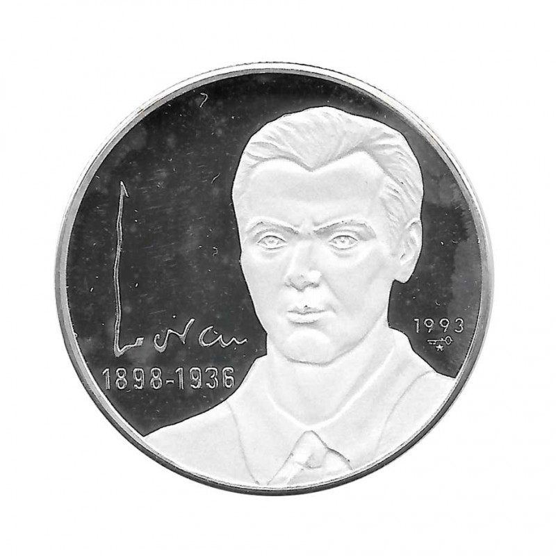 Moneda Plata 10 Pesos Cuba Poeta Federico Garcia Lorca Año 1993 Proof | Monedas de colección - Alotcoins