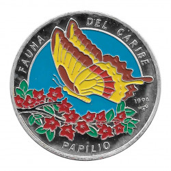Moneda Plata 20 Pesos Cuba Mariposa Papilio Oxynius Año 1996 Proof | Monedas de colección - Alotcoins