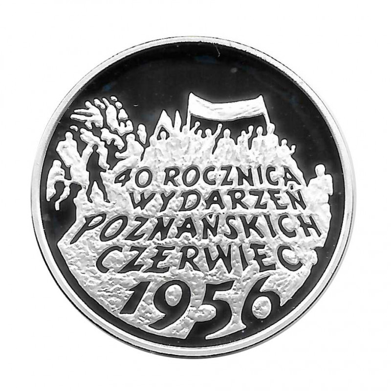 Moneda de plata 10 Zlotys Polonia Poznań- Junio 1956 Año 1996 Proof | Monedas de colección - Alotcoins