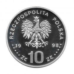 Silbermünze 10 Złote Polen Allgemeine Erklärung der Menschenrechte Jahr 1998 Polierte Platte PP | Sammlermünzen - Alotcoins