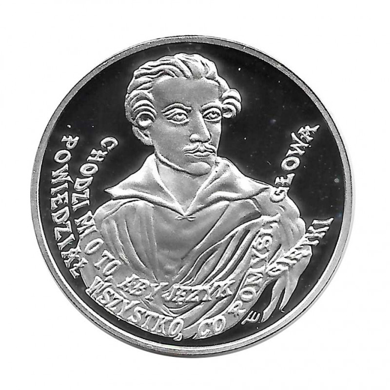 Silbermünze 10 Złote Polen Juliusz Słowacki Jahr 1999 Polierte Platte PP | Gedenkmünzen - Alotcoins