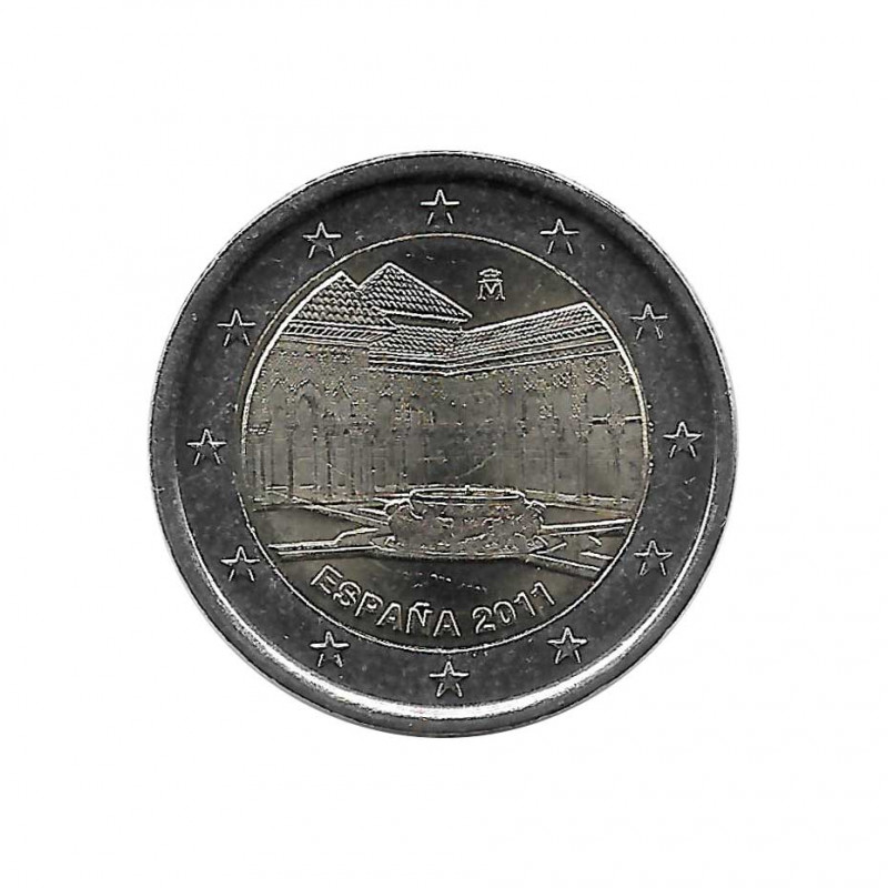 Gedenkmünze 2 Euro Spanien die Alhambra in Granada Jahr 2011 Unzirkuliert UNZ | Numismatik Store - Alotcoins