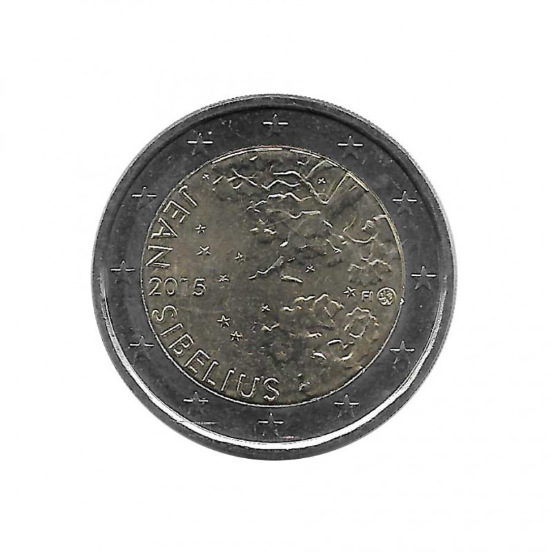 Gedenkmünze 2 Euro Finnland Jean Sibelius Jahr 2015 Unzirkuliert UNZ | Euromünzen - Alotcoins