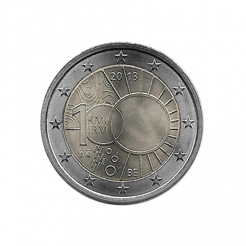 Moneda 2 Euros Conmemorativa Bélgica Real Instituto Meteorológico Año 2013 Sin circular SC | Monedas de colección - Alotcoins