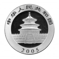 Münze China 10 Yuan Jahr 2005 Silber Mehrfarbig Panda Proof
