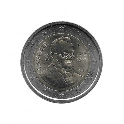 Commemorative 2 Euros Coin Italy Count of Cavour Year 2010 Uncirculated UNC | Collectible coins - Alotcoins
