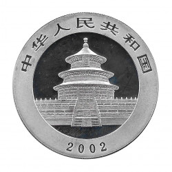 Münze China 10 Yuan Jahr 2002 Silber Mehrfarbig Panda Proof