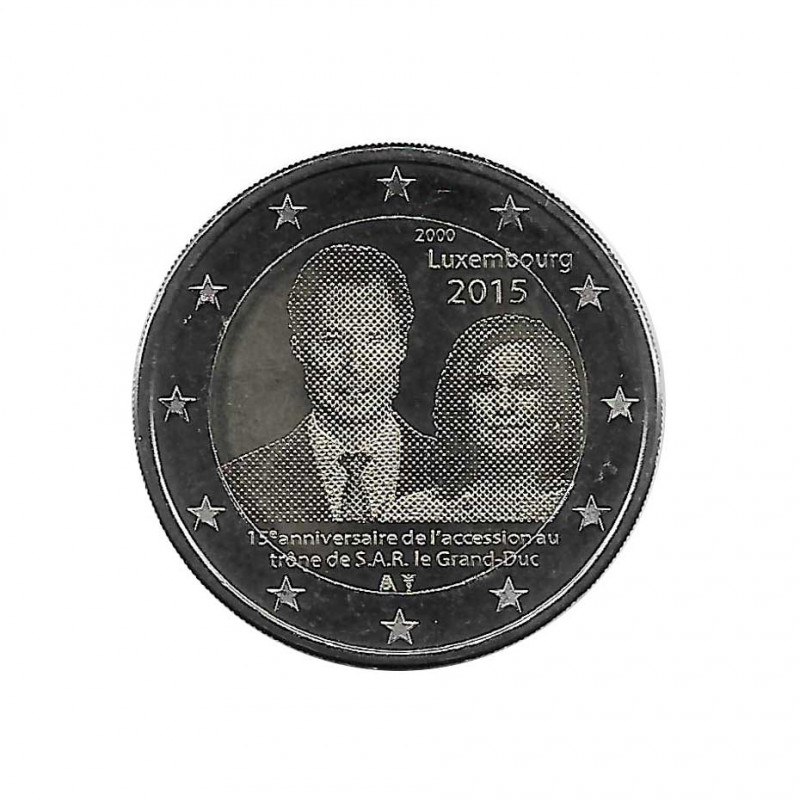 Gedenkmünze 2 Euro Luxemburg Henri Beitritt Jahr 2015 Unzirkuliert UNZ | Euromünzen - Alotcoins