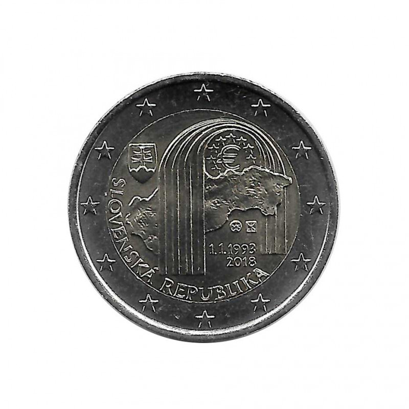 Moneda eslovaca 2 Euros Conmemorativa Eslovaquia República Eslovaca Año 2018 Sin circular SC | Monedas de colección - Alotcoins