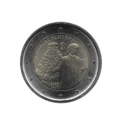 2 euros commemorative coin Italy Dante Alighieri Year 2015 Uncirculated UNC | Numismatic shop - Alotcoins
