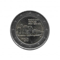 Commemorative Coin 2 Euro Malta Ħaġar Qim Temples Year 2017 Uncirculated UNC | Collector coins - Alotcoins