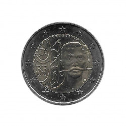 Moneda 2 Euros Conmemorativa Francia Historiador Francés Pierre de Coubertin Año 2013 Sin circular SC | Numismática - Alotcoins