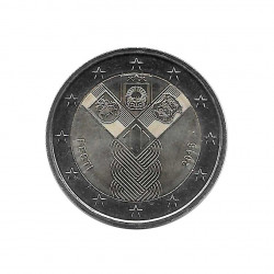 Commemorative Coin 2 Euro Estonia Baltic States Year 2018 Uncirculated UNC | Collector coins - Alotcoins