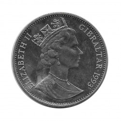 Gedenkmünze Gibraltar 2,8 ECU Kanaltunnel Jahr 1993 Unzirkuliert UNZ | Numismatik shop Gedenkmünzen - Alotcoins