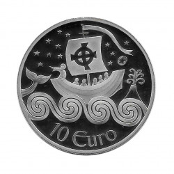 Moneda de plata 10 Euros Irlanda Año 2011 Navegante Proof | Monedas de colección - Alotcoins