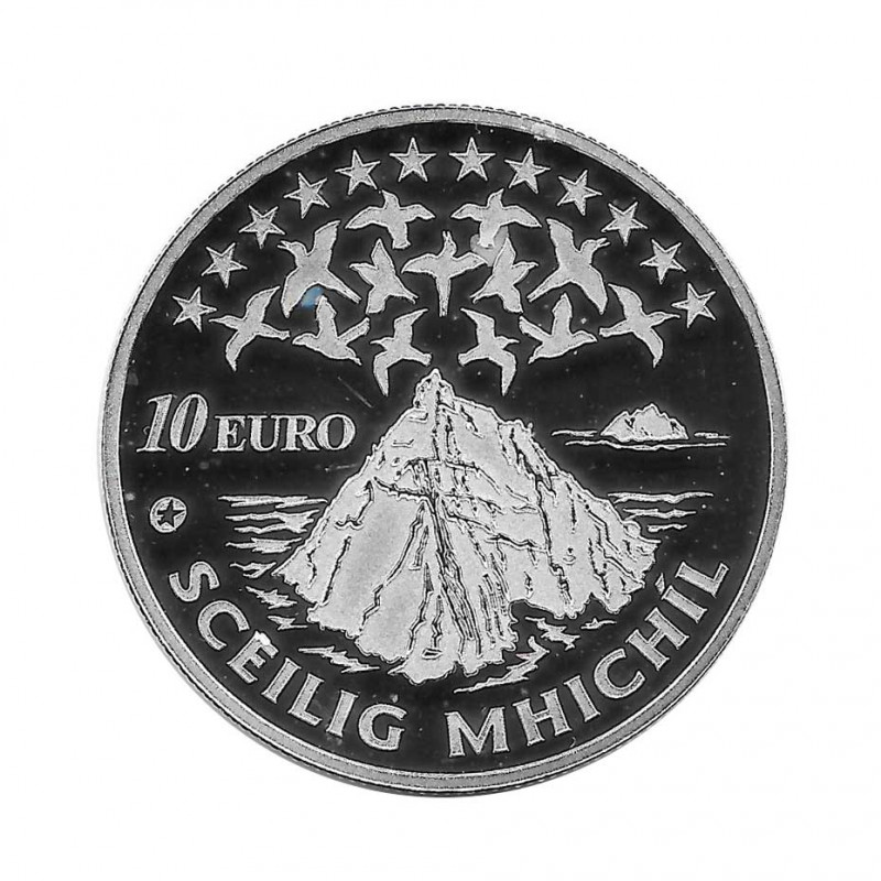 Moneda de plata 10 Euros Irlanda Año 2008 Great Skellig Skellig Michael Proof | Tienda de Numismática - Alotcoins