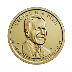 Gedenkmünze 1 Dollar Vereinigte Staaten US-Präsidenten Bush Jahr 2020 Unzirkuliert UNZ | Numismatik Shop - Alotcoins