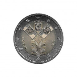 Moneda 2 Euros Conmemorativa Letonia Estados Bálticos Año 2018 Sin circular SC | Tienda de numismática española - Alotcoins