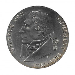 Moneda de plata 20 Marcos Alemania DDR Wilhelm de Humboldt Año 1967 | Monedas de colección - Alotcoins