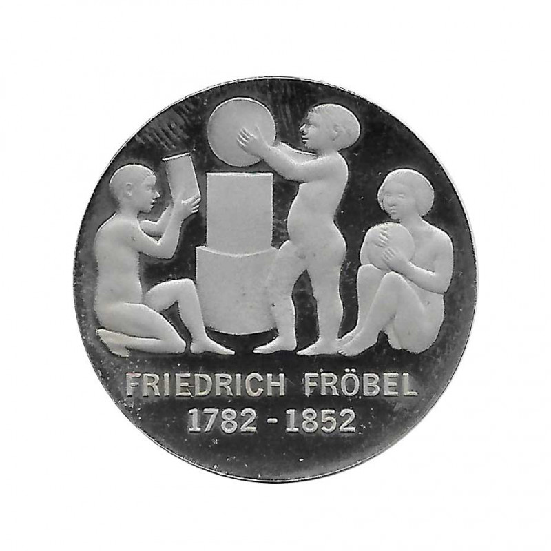 Moneda 5 Marcos Alemanes DDR Friedrich Froebel Año 1982 Proof | Moneda de colección - Alotcoins