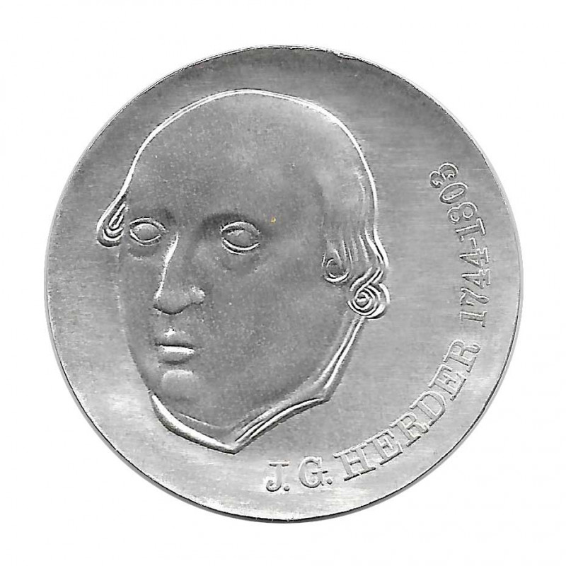 Silver Coin 20 Mark Democratic Germany Johann Gottfried Herder Year 1978 | Numismatic shop - Alotcoins