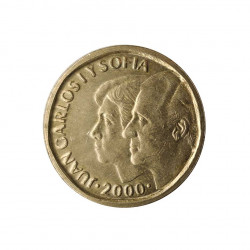 Moneda España 500 Pesetas Reyes Juan Carlos I y Sofia Año 2000 | Coleccionistas - Alotcoins