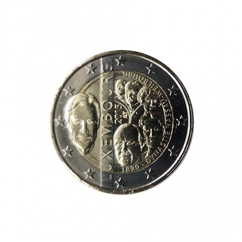 Euromünze 2 Euro Luxemburg Haus von Nassau-Weilburg Jahr 2015 Unzirkuliert UNZ | Gedenkmünzen - Alotcoins