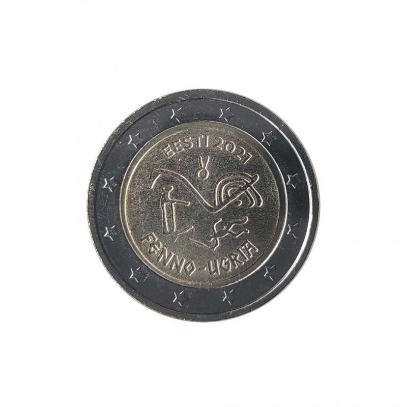 2-Euro-Gedenkmünze Estland Finno-Ugric Jahr 2021 Unzirkuliert UNZ | Sammlermünzen - Alotcoins