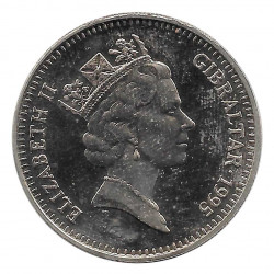 Gedenkmünze 5 Pfund Gibraltar Admiral Nelson Jahr 1995 Unzirkuliert UNZ | Sammlermünzen - Alotcoins