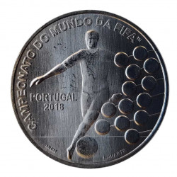 Gedenkmünze 2,5 Euro Portugal Fussball-Weltmeisterschaft Russland Jahr 2018 Unzirkuliert UNZ | Euromünzen - Alotcoins