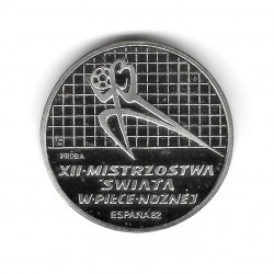 Coin 200 Zloty Poland PROBA Soccer Goalkeeper Left Year 1982 Silver Proof PP | Numismatics Shop - Alotcoins