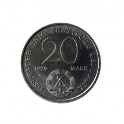 Moneda 20 Marcos Alemania DDR 30 Aniversario Año 1979 Sin circular SC | Monedas de colección - Alotcoins