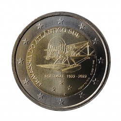 2-Euro-Gedenkmünze Portugal Überquerung des Südatlantiks Jahr 2022 Unzirkuliert UNZ | Euromünzen - Alotcoins