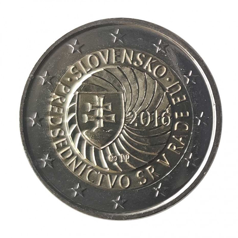 Moneda 2 Euros Eslovaquia Presidencia de la UE Año 2016 Sin circular SC | Monedas de colección - Alotcoins