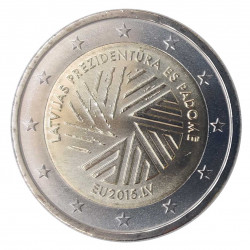 2-Euro-Gedenkmünze Lettland Präsidentschaft Jahr 2015 Unzirkuliert UNZ | Sammlermünzen - Alotcoins